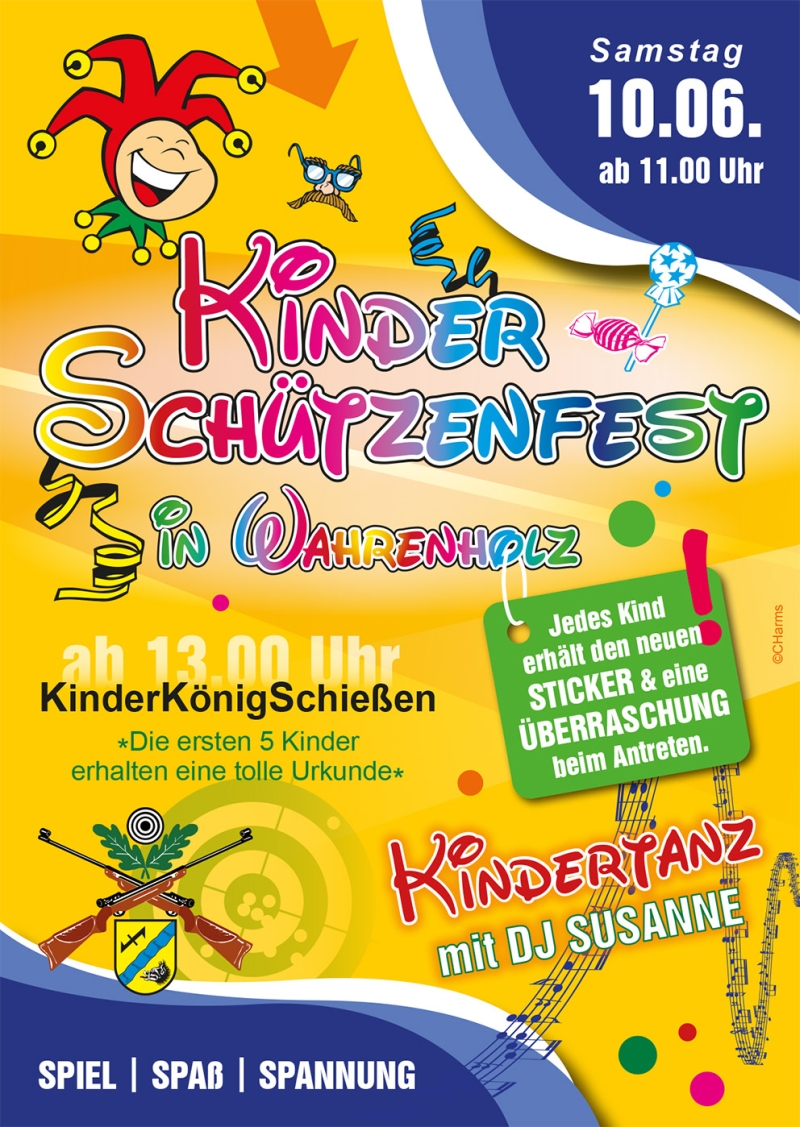 Flyer Wahrenholzer Kinderschützenfest 10. Juni 2017