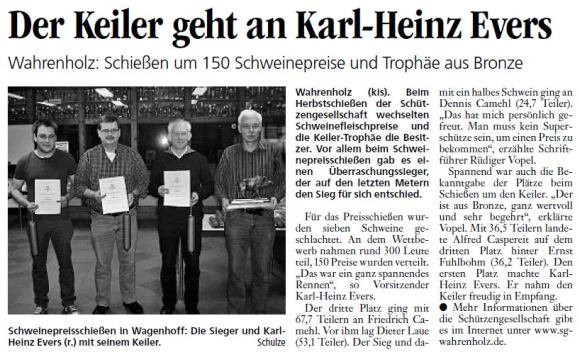 Bericht der Aller-Zeitung vom 03.11.2011 - Seite 26