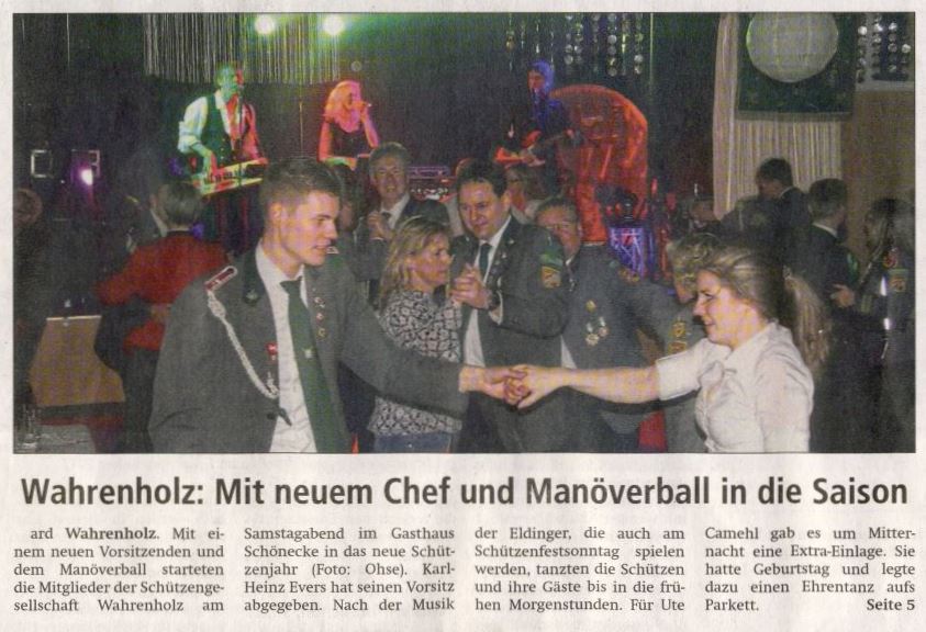 Bericht des Isenhagener Kreisblatt vom 22.01.2018