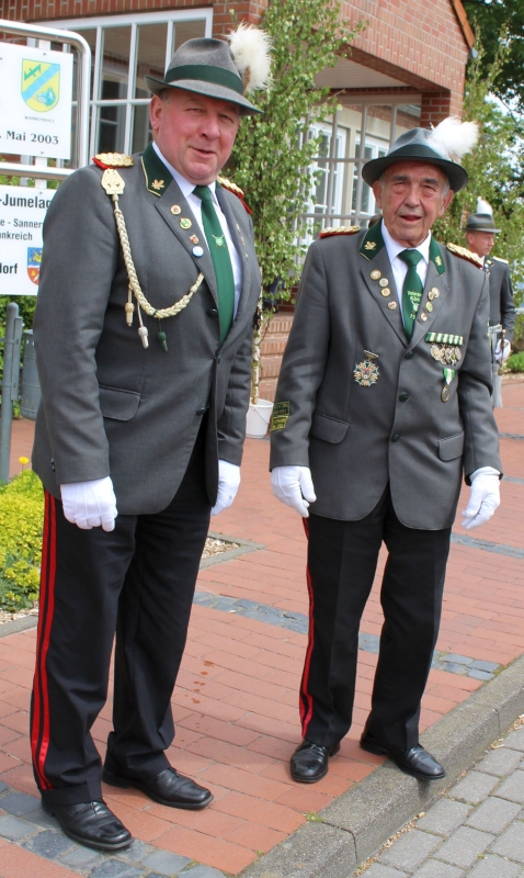 die Generale der Schützengesellschaft Ernst Pape und Hans-Günter Bangemann