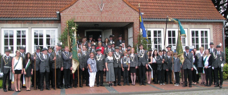 Könige und Offizierskorps am Bürgerhaus