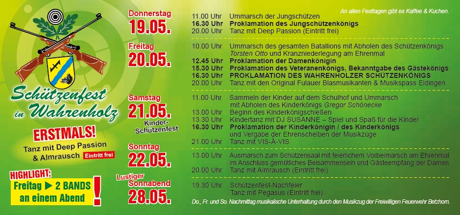 Flyer Schützenfest 2016 Seite 2